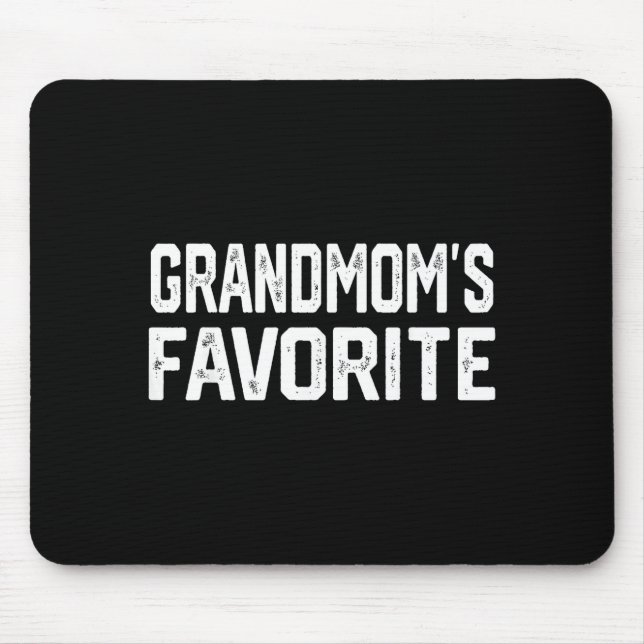 Grandmom’s Favorite Funny Grandparent Granhild Vin Mouse Pad (Front)