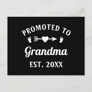 Grandmother Abuela Nonna Nanna Promoted To Grandma Postcard