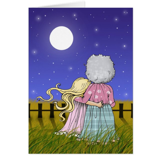 Grandmother and Granddaughter Card (Front)