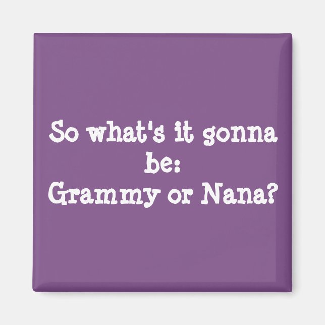 Grandmother Announcement Magnet (Front)
