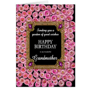 Grandmother Birthday Pink Daisies
