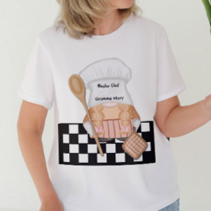 Grandmother Birthday Whimsical Gnome Chef Cooking T-Shirt