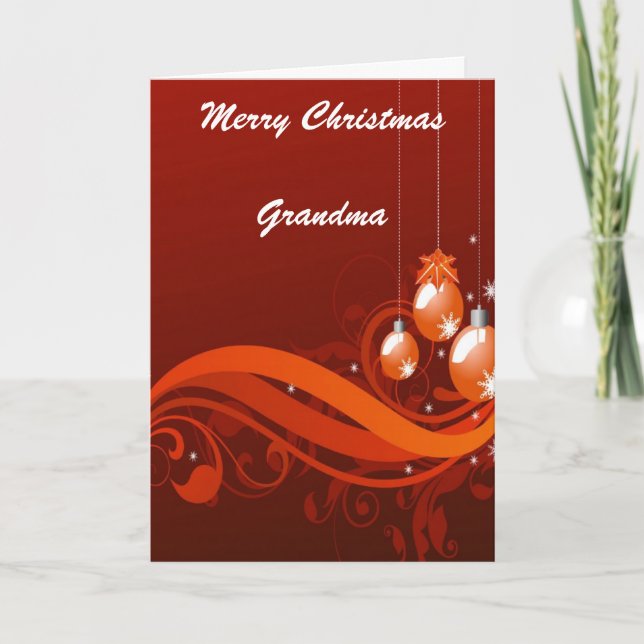 Grandmother Christmas cards (Front)