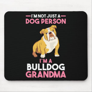 Grandmother English Bulldog Grandma  Mouse Pad