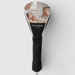 Grandmother Established Modern Photo Gift Golf Head Cover