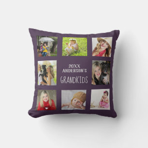 Grandmother Grandfather PHOTO Collage Gift Cushion