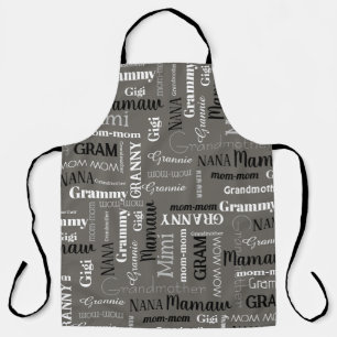 Grandmother Granny Apron Customise her Nickname