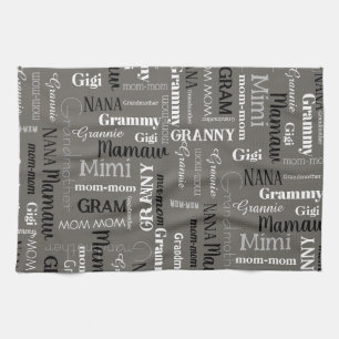 Grandmother Granny Kitchen Towels her Nickname