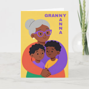Grandmother Hugs Mother's Day Card