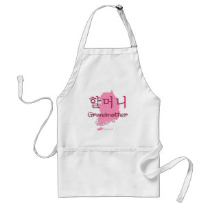 Grandmother (Korean) map Standard Apron