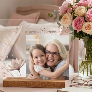 Grandmother Mother's Day Photo Acrylic Gift Sign