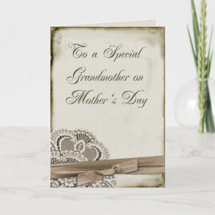 Grandmother Mother's Day Vintage Card