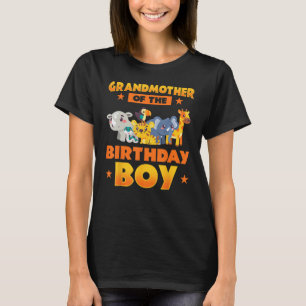 Grandmother Of The Birthday Boy Zoo Safari Bday Pa T-Shirt