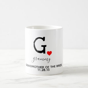 grandmother of the bride coffee mug