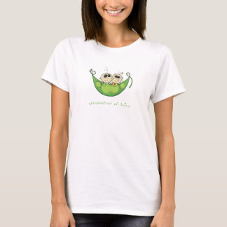 Grandmother of Twins - Two Peas in a Pod- Boy Girl T-Shirt