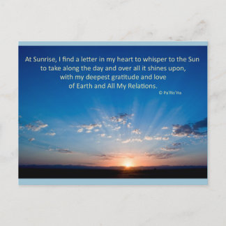 Grandmother Pa'Ris'Ha's Wisdoms Postcard