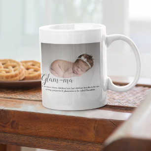 Grandmother Photo Glam-ma Coffee Mug