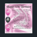 Grandmother Poem - 60th Birthday Notepad<br><div class="desc">A great gift for a grandmother on her 60th birthday</div>