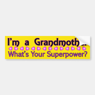 Grandmother Superpower Bumper Sticker