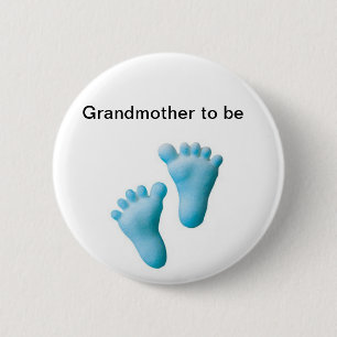 Grandmother to be 6 cm round badge