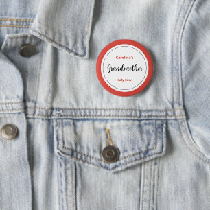 grandmother's 6 cm round badge
