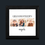 Grandmother's Angels Multi-Photo Collage Jewellery Gift Box<br><div class="desc">Custom Multi-Photo Collage Jewellery Keepsake Box.  Grandmother Gift.  3 Photos.  Grandmother's Angels.  Grandmother can be changed to any name.</div>