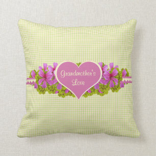 Grandmother's Love Plaid Cushion