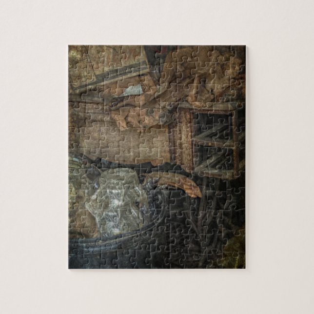 Grandmother's Sewing Machine Jigsaw Puzzle (Vertical)