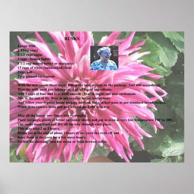 Grandmother's Swedish Rusks Poster (Front)