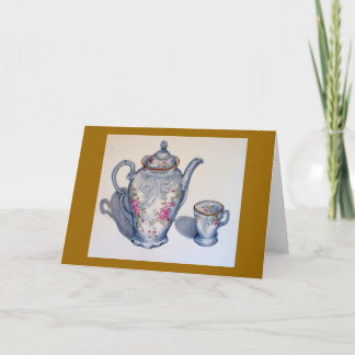 Grandmother's Tea blank GREETING CARD