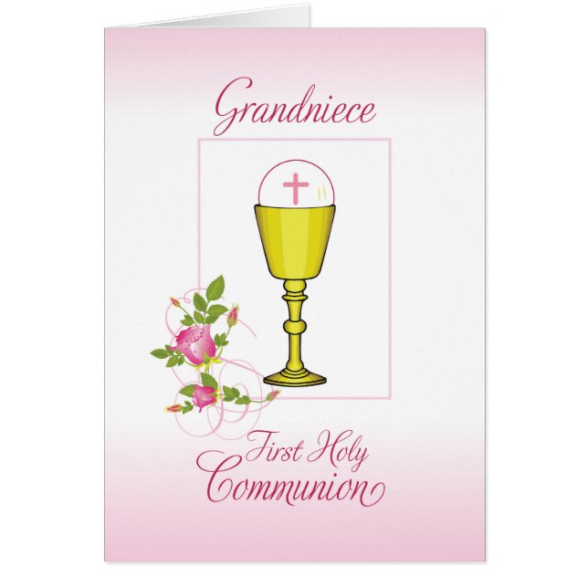 Grandniece Pink First Holy Communion, Chalice (Front)