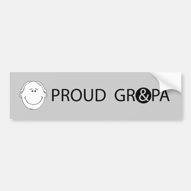GRANDPA1_BUMPER(colour) Bumper Sticker (Front)