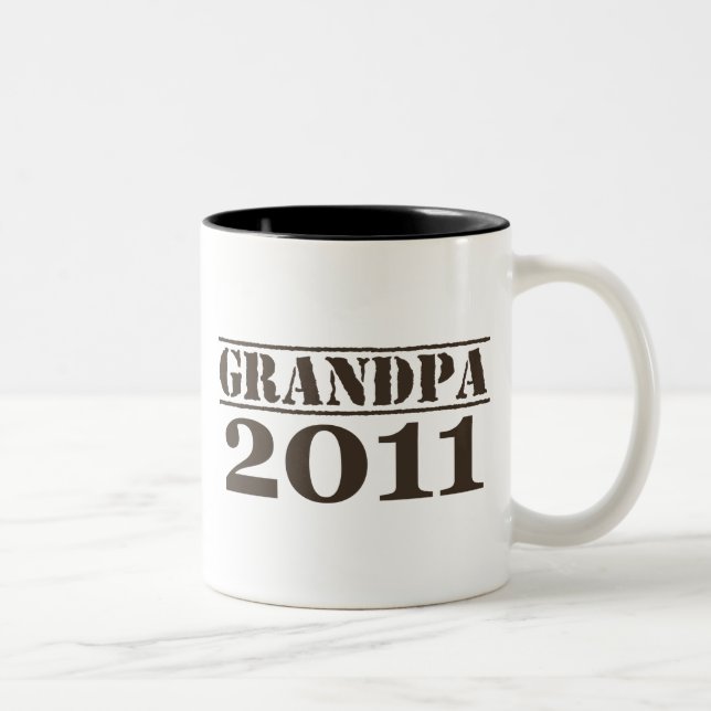 Grandpa 2011 Two-Tone coffee mug (Right)