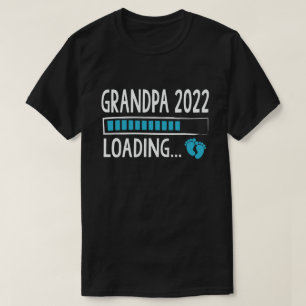 Grandpa 2022 Loading Funny Pregnancy Announcement T-Shirt