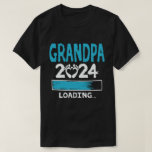 Grandpa 2024 Loading New Grandfather Grandpa to be T-Shirt<br><div class="desc">A funny design that says "Grandpa 2024 Loading" for proud new grandfather or Grandpa to be who is expecting new baby in the family,  to become a New Grandpa in 2024 Wear this to recognise your going to be a sweet and cool Grandad in the entire world!</div>