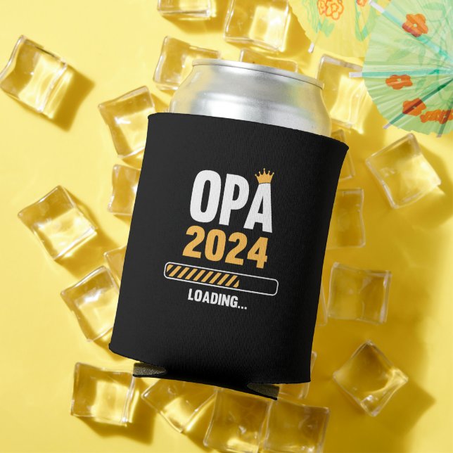 Grandpa 2024 Loading Pregnancy Announcement Can Cooler (In Situ Summer)