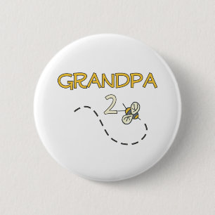 Grandpa 2 Bee 6 Cm Round Badge