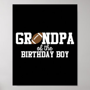 Grandpa 5 Of The Birthday Boy Football Lover First Poster