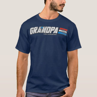 Grandpa  A Real American Hero T-Shirt