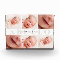 Grandpa Abuelo Father's Day Photo Block