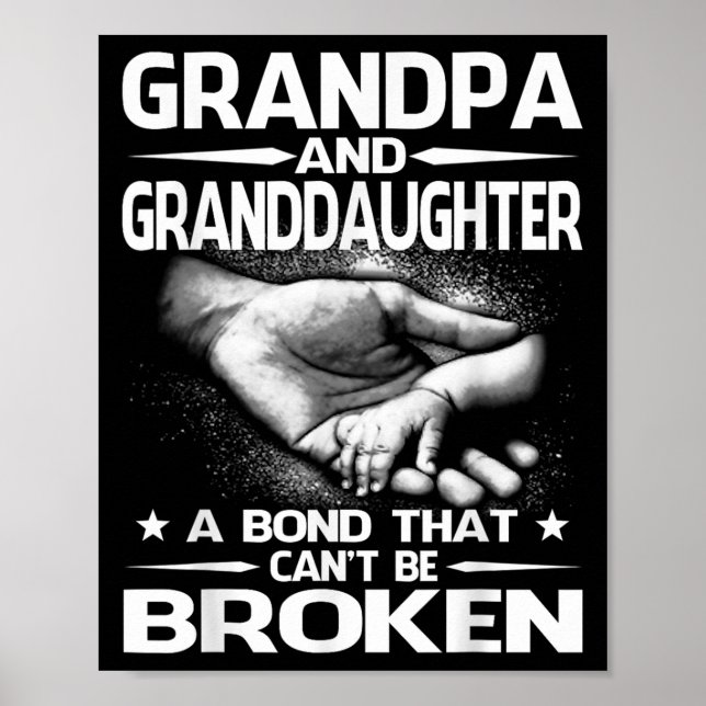 Grandpa And Granddaughter A Bond That Can't Be Bro Poster (Front)
