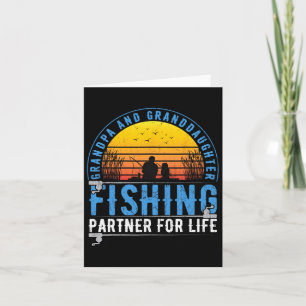 Grandpa And Granddaughter Fishing Buddies For Life Card