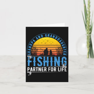 Grandpa And Granddaughter Fishing Buddies For Life Card