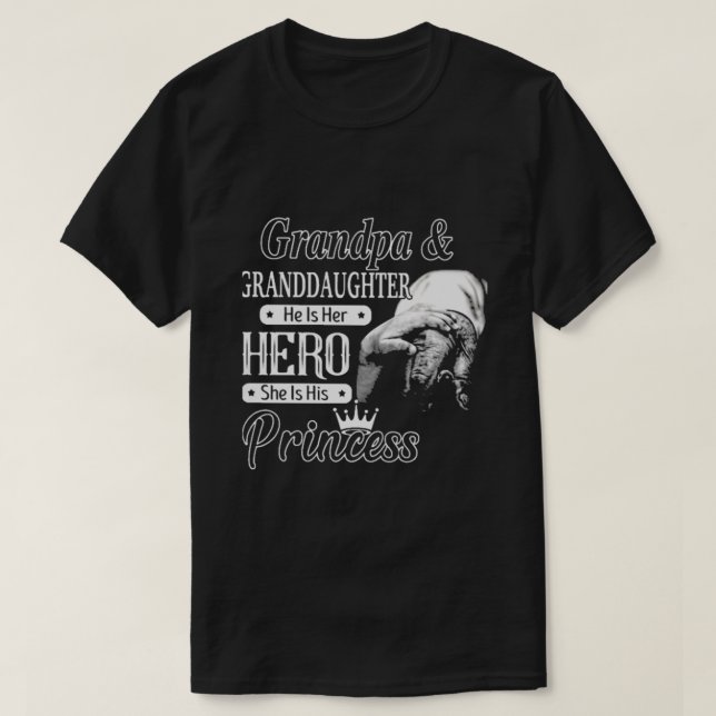 Grandpa and granddaughter T-Shirt (Design Front)