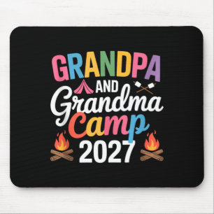 Grandpa and grandma camp 2027 grandparents camping mouse pad