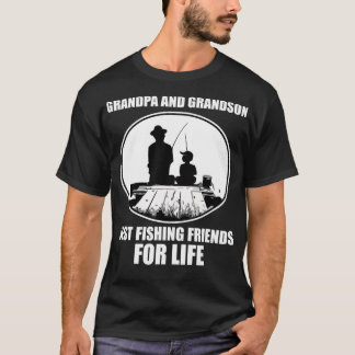 Grandpa and Grandson  Best Fishing Friends For T-Shirt