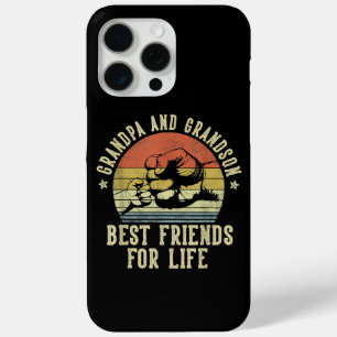 Grandpa and Grandson Best Friends for Life Funny G iPhone 15 Pro Max Case