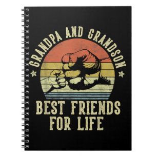 Grandpa and Grandson Best Friends for Life Funny G Notebook