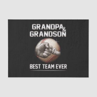 Grandpa And Grandson Best Team Ever Tissue Paper