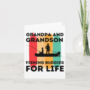 Grandpa And Grandson Fishing Buddies For Life Card